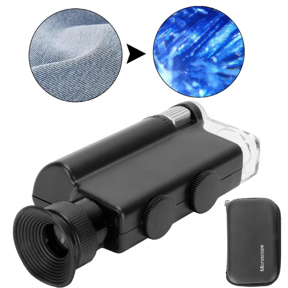200-240X Jewelry Magnifier LED Light Loupe Jewelry Currency Identification Mini Pocket Hand Magnifying Glass Optical Lens