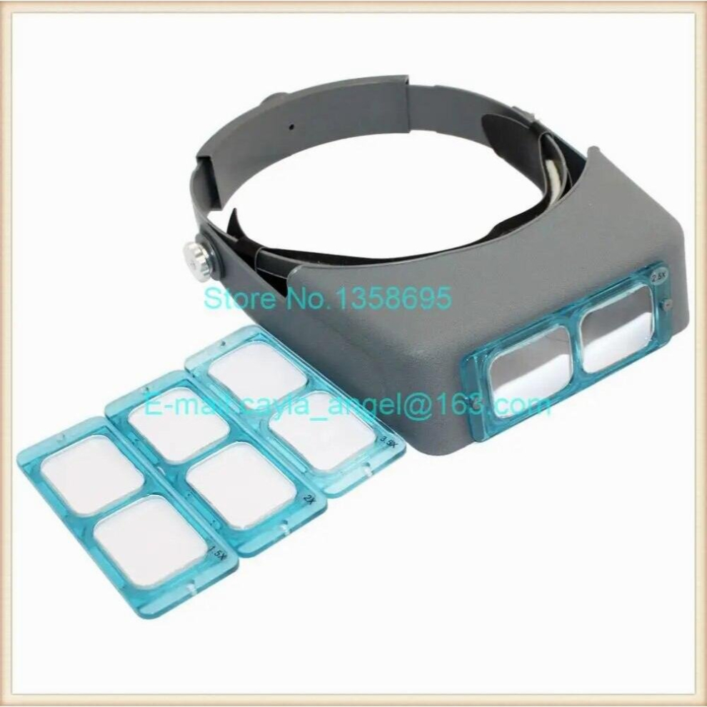 1.5X/2X/2.5X/3.5X Optivisor Head Watch Repair Glasses Magnifying Eye Loupe