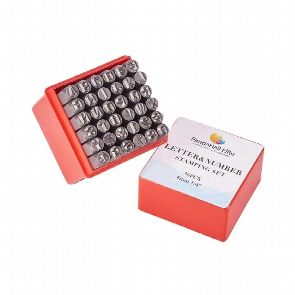 36Pcs Steel Metal Punch Letter Number Stamp Stamping Kit Set With For Case Perfect For Imprinting Metal Plastic Wood Leather 885668245860