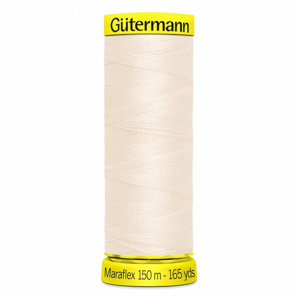Gütermann Gutermann Maraflex Elastic Stretch Sewing Thread 802 - 150 Metres - Each