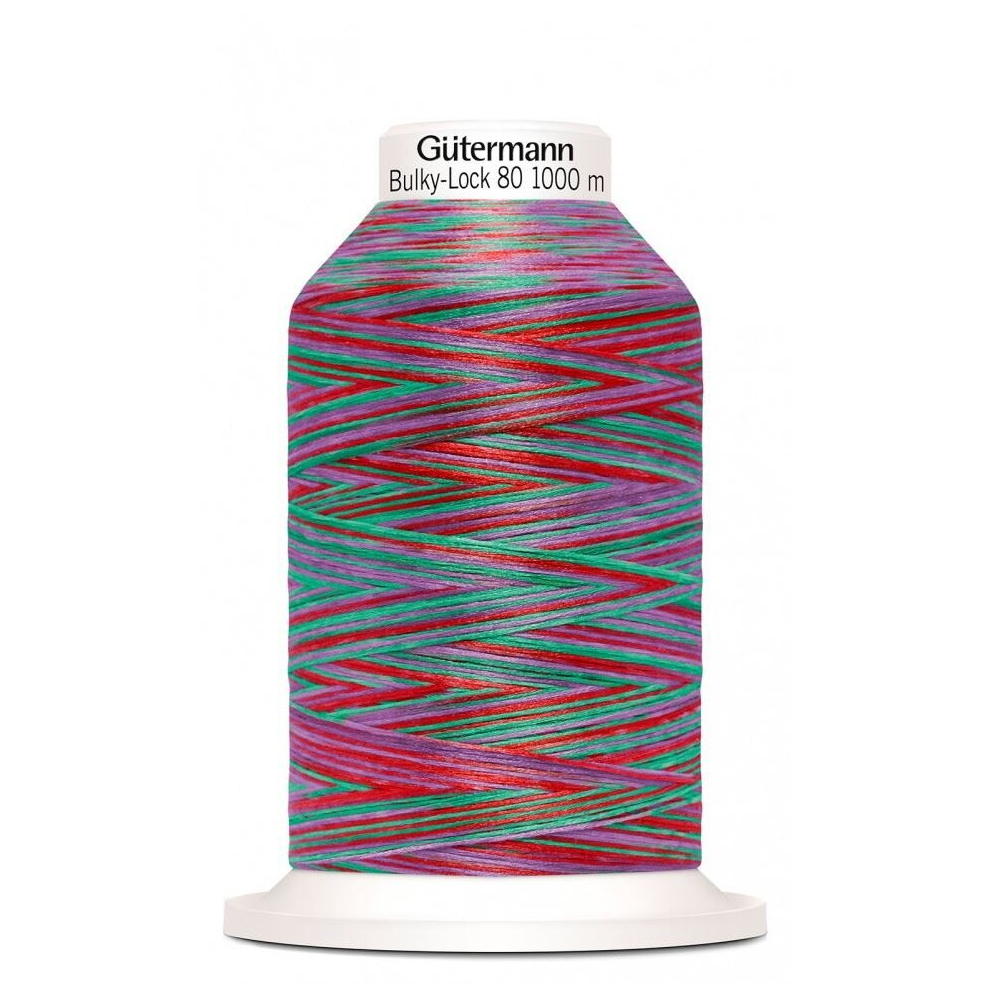 Gutermann Multicolour Bulky Lock 80 Overlocker Thread 9893 - 1000 Metres - each