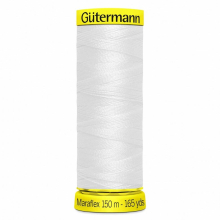 Gutermann Maraflex Elastic Stretch Sewing Thread 800 White - 150 Metres - each