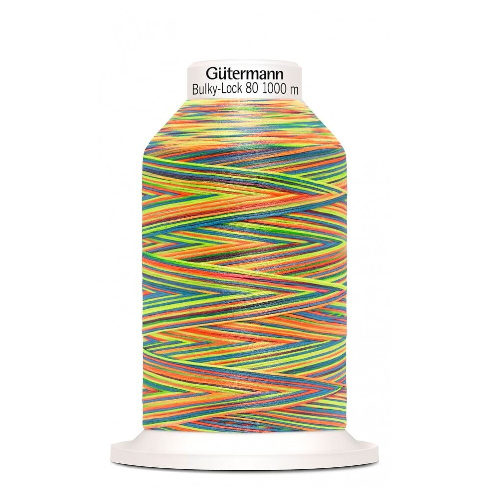 Gutermann Multicolour Bulky Lock 80 Overlocker Thread 9822 - 1000 Metres - each