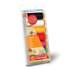Gutermann Natural Cotton Sewing Thread Set Multicoloured - 100 Metres - per pack of 7