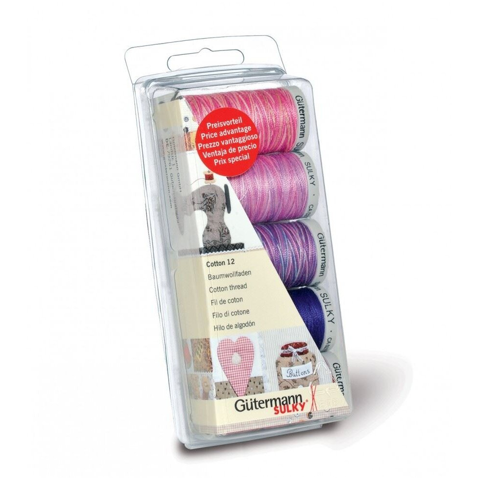 Gutermann Embroidery Thread Box Berry - 300 Metres - per pack of 5