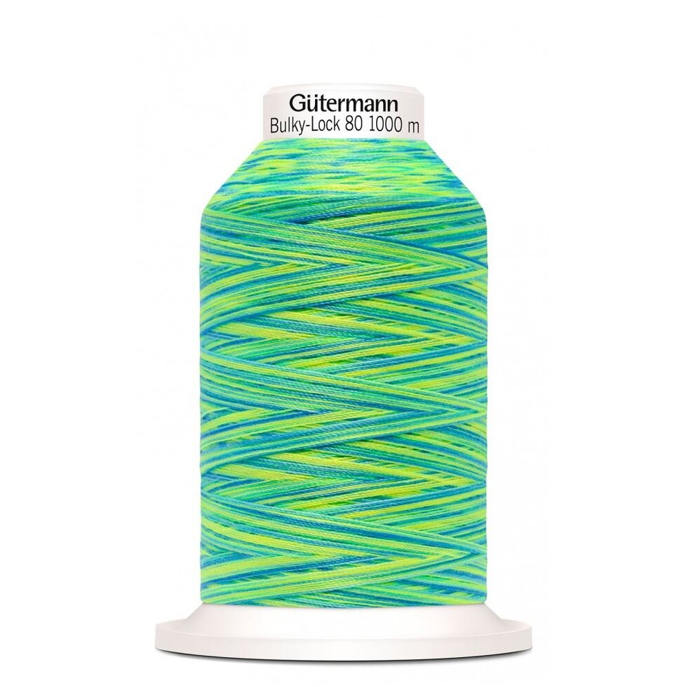 Gutermann Multicolour Bulky Lock 80 Overlocker Thread 9968 - 1000 Metres - each