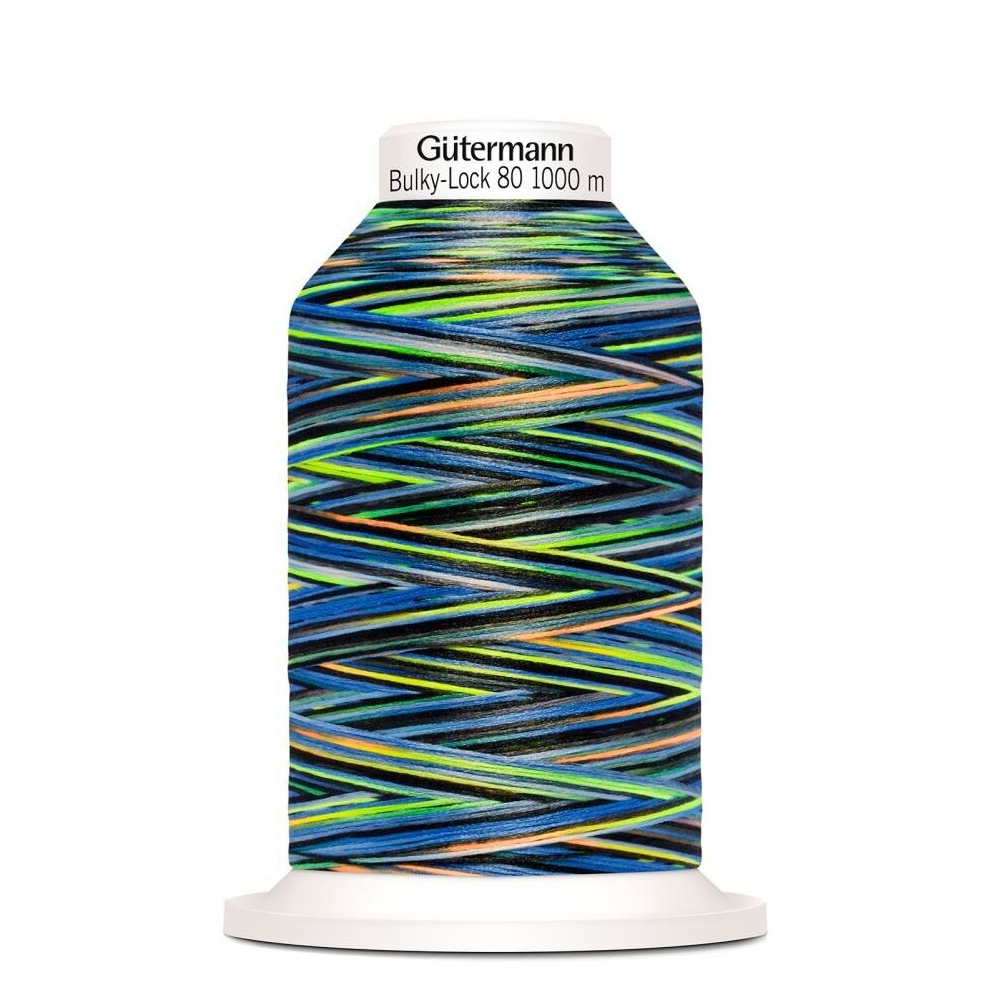 Gutermann Multicolour Bulky Lock 80 Overlocker Thread 9858 - 1000 Metres - each