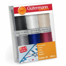 Gutermann No 30 Sulky Cotton Embroidery Thread Set Multicoloured - per pack