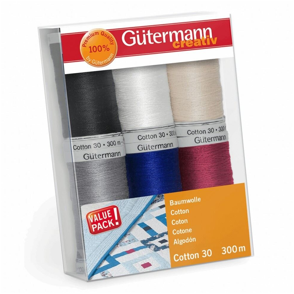 Gütermann Gutermann No 30 Sulky Cotton Embroidery Thread Set Multicoloured - Per Pack