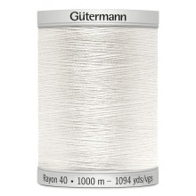 Gutermann No 40 Sulky Rayon Embroidery Thread 1002 - 1000 Metres - each