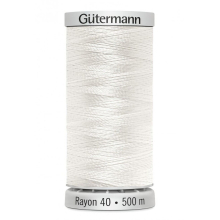 Gutermann No 40 Sulky Rayon Embroidery Thread 1002 - 500 Metres - each