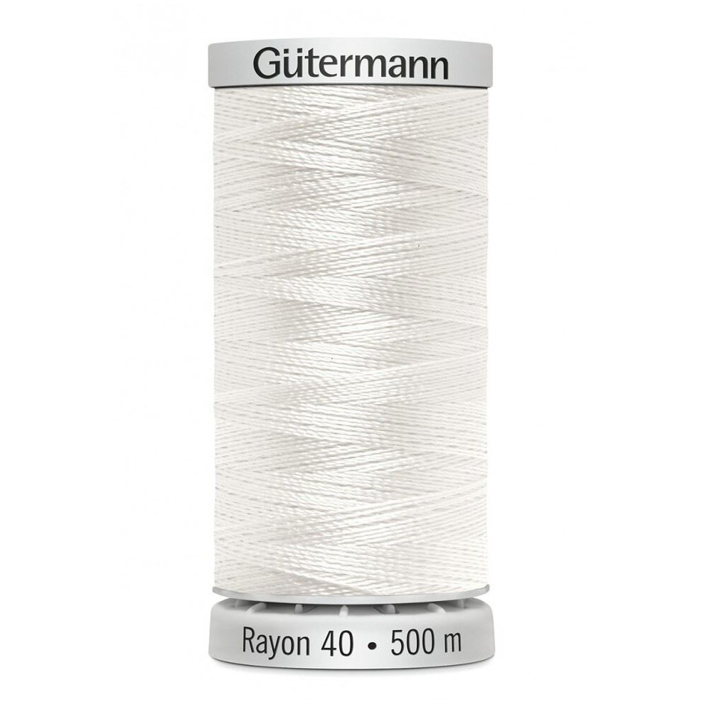 Gütermann Gutermann No 40 Sulky Rayon Embroidery Thread 1002 - 500 Metres - Each