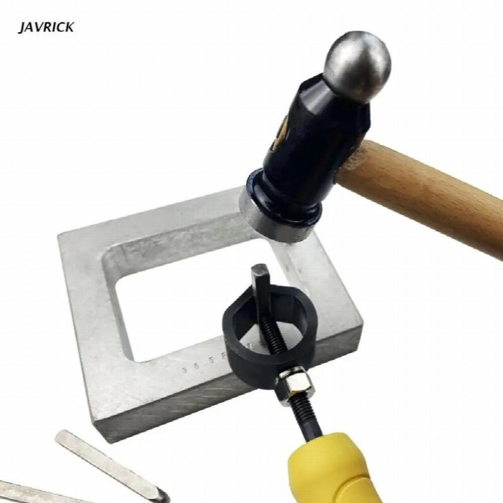 Hand Knocking Steel Stamp Safety Handle Leather Puncher Security Holder Marking Punch Die Auxiliary Pliers Avoid Hurt 885668249875