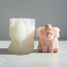 Elephant Girl Gypsum Silicone Mold Diy Succulents Concrete Flower Pot Vase Plaster Cement Mold Clay Mold Pen Holder Mold
