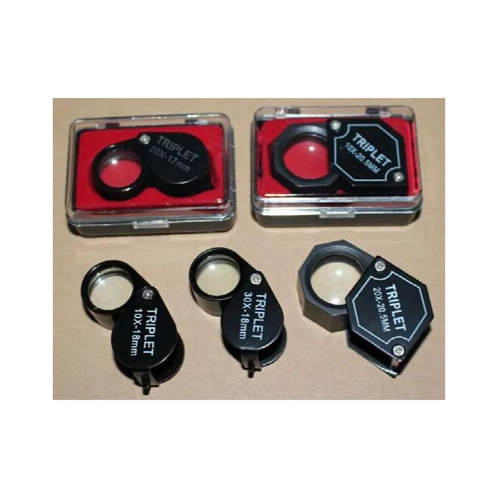 5pcs/pack Jewelry loupe Jewelers magnifier magnifying loupe