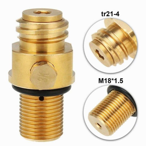 M18X1.5 Refill CO2 Valve Adapter Thread Converter Replacement for 2