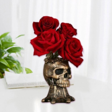 Silicone Skull Flower Pot Mold DIY Succulent Planter Pot Mold Gypsum Clay Mold