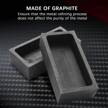 4 Pieces 1 KG Graphite Ingot Mould Casting Ingot Crucible Mould Silver Ingot Mould Melting Casting Refining