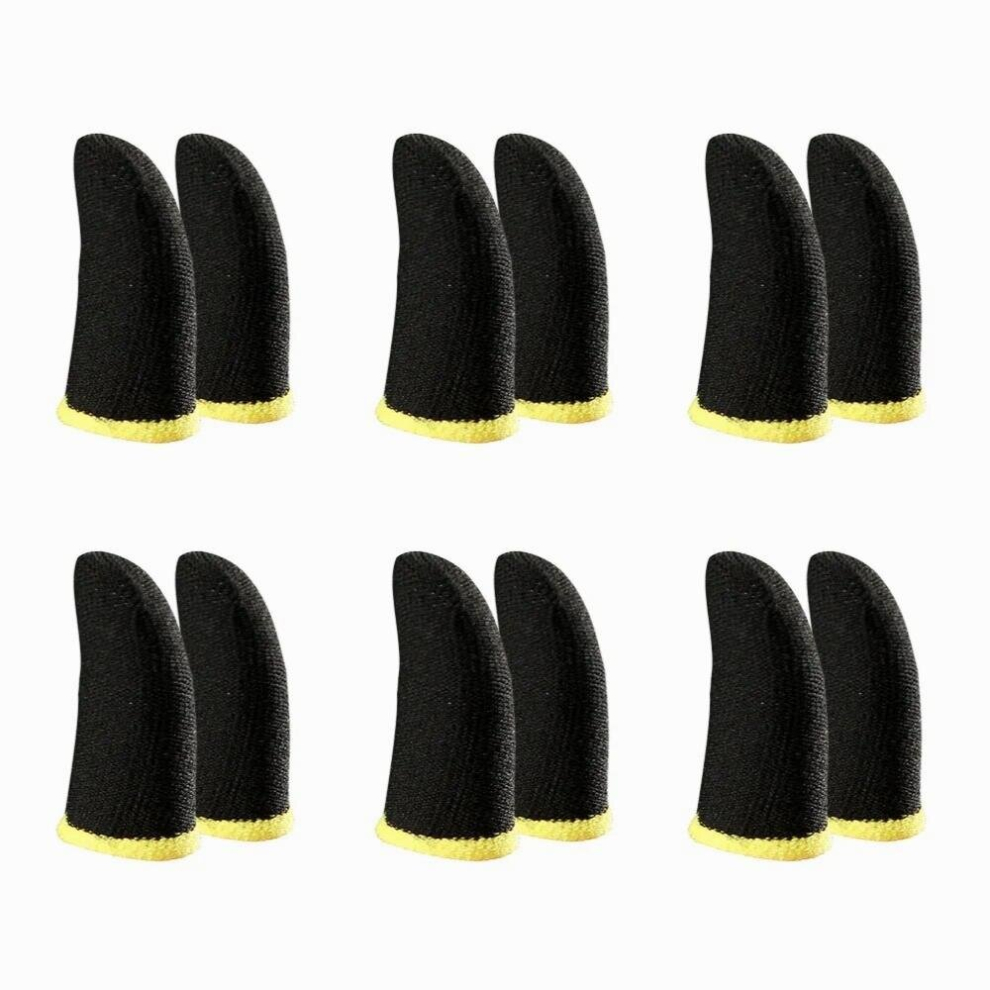 18-Pin Carbon Fiber Finger Sleeves For Pubg Mobile Games Screen Finger Sleeves (12 Pcs) 885668268067