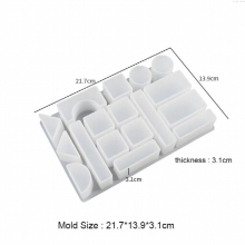 Kids Building Blocks Resin Mold DIY Playing Games Chess UV Cyrstal Resin Mold Building Blocks Kids Gift Silicone Mold