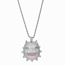temperament hip-hop little monster sweater chain men/boy wedding party jewelry pendant