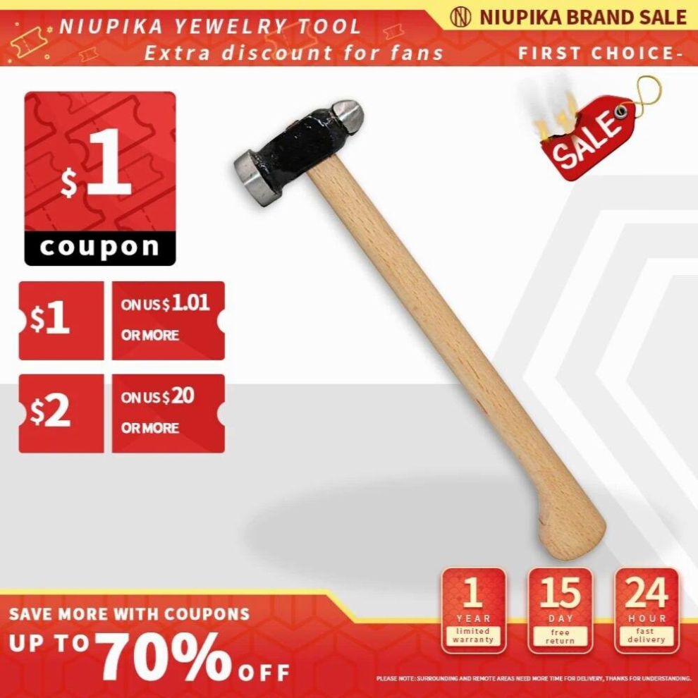 Round Head Hammer With Wooden Handle Diy Jewelry Making Tools Household Tapping Tools 885668277960