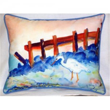 Great White Heron Indoor & Outdoor Throw Pillow- 20 x 24 in.