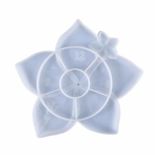 Y55F Flower Clock Dial Silicone Mould for Decorations Plaster DIY Crafts Making Corrosion Resistance Smooth Tactility