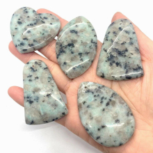 5pcs Natural Stone Speckled Stone Geometric Water Drop Pendant Jewelry DIY Making Necklace Bracelet Earring Accessories