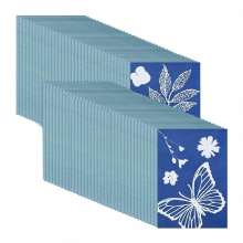 73 Pieces Sun Print Paper Cyanotype Paper Kit, Solar Drawing Paper Sensitivity Sunprint Nature Printing Paper