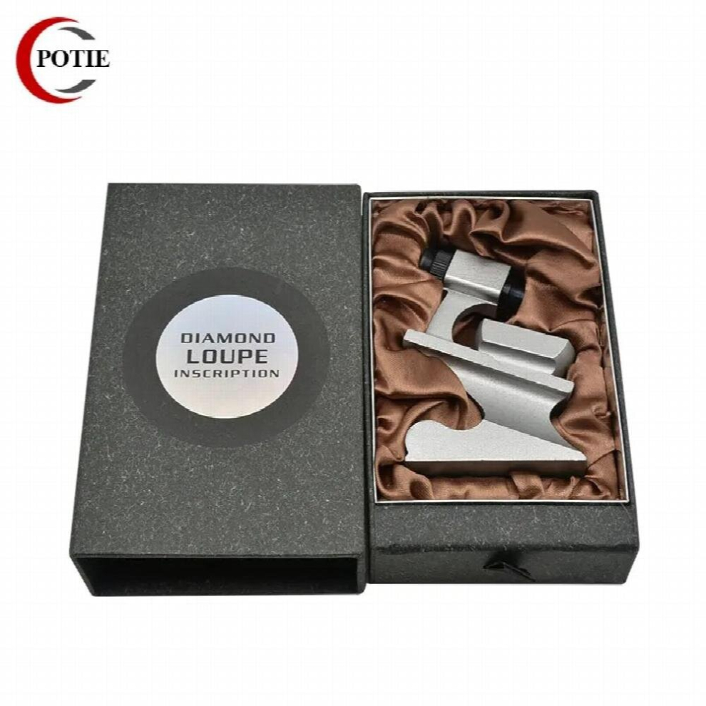 Portable Jewelry Tools Metal Magnifying Diamond Waist Magnifier Loupe Test Magnify