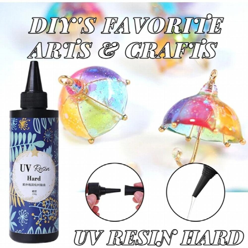 250g UV Resin Ultraviolet Curing Solar Cure Sunlight Activated Hard Resin