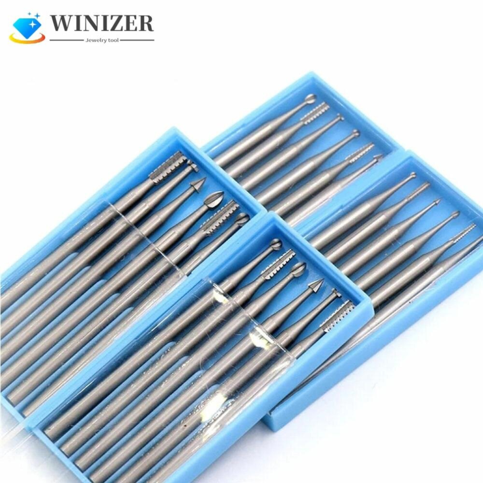Carving Bits Wood Engraving Router Bit With 2.35Mm Shank 6Pcs Burr Set Durable Rotary Tools Accessories For Woodworking Carving 885668288751