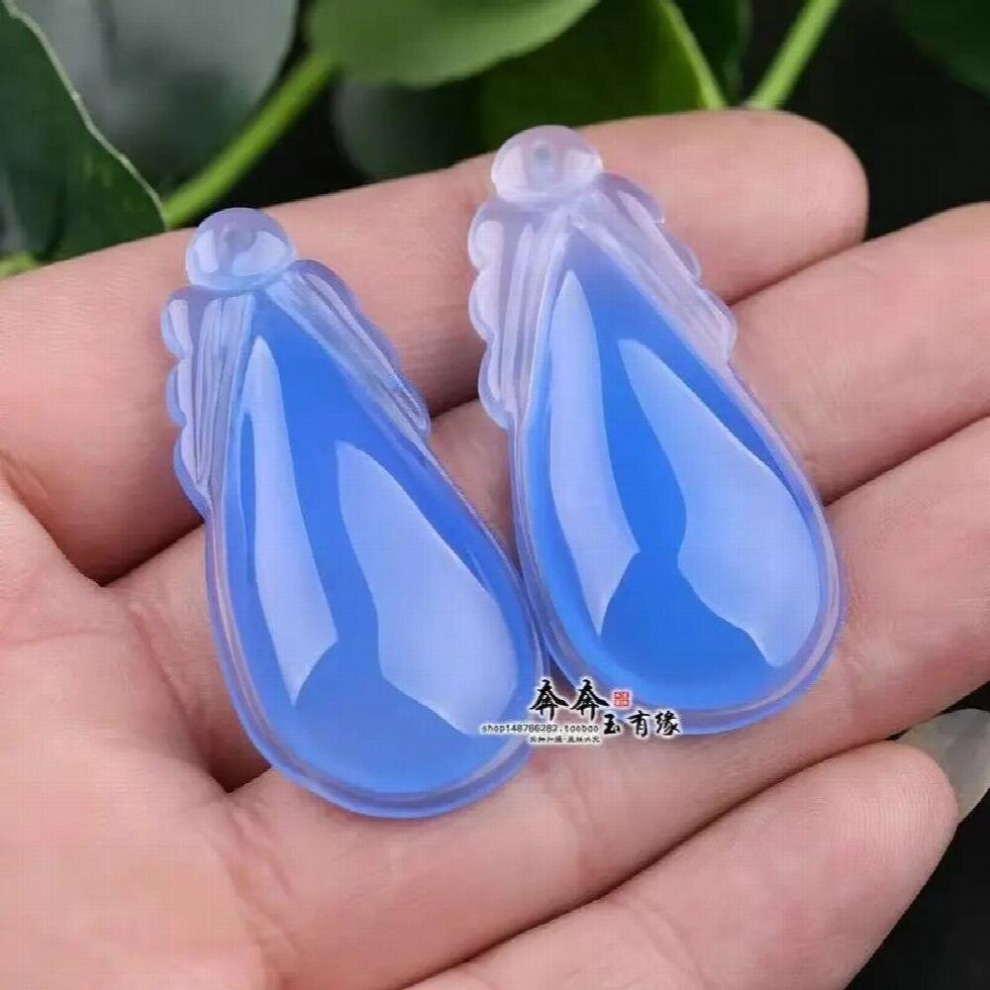 100% Real agate jade pendant hand carved drop jadeite jade pendants jade necklace Attached rope fine jade jewelry