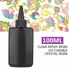 100ml/bottle UV Resin Hard Crystal Glue Ultraviolet Curing Epoxy Resin Solidify Cure Resin Activated Crafts For DIY Jewelry Mold