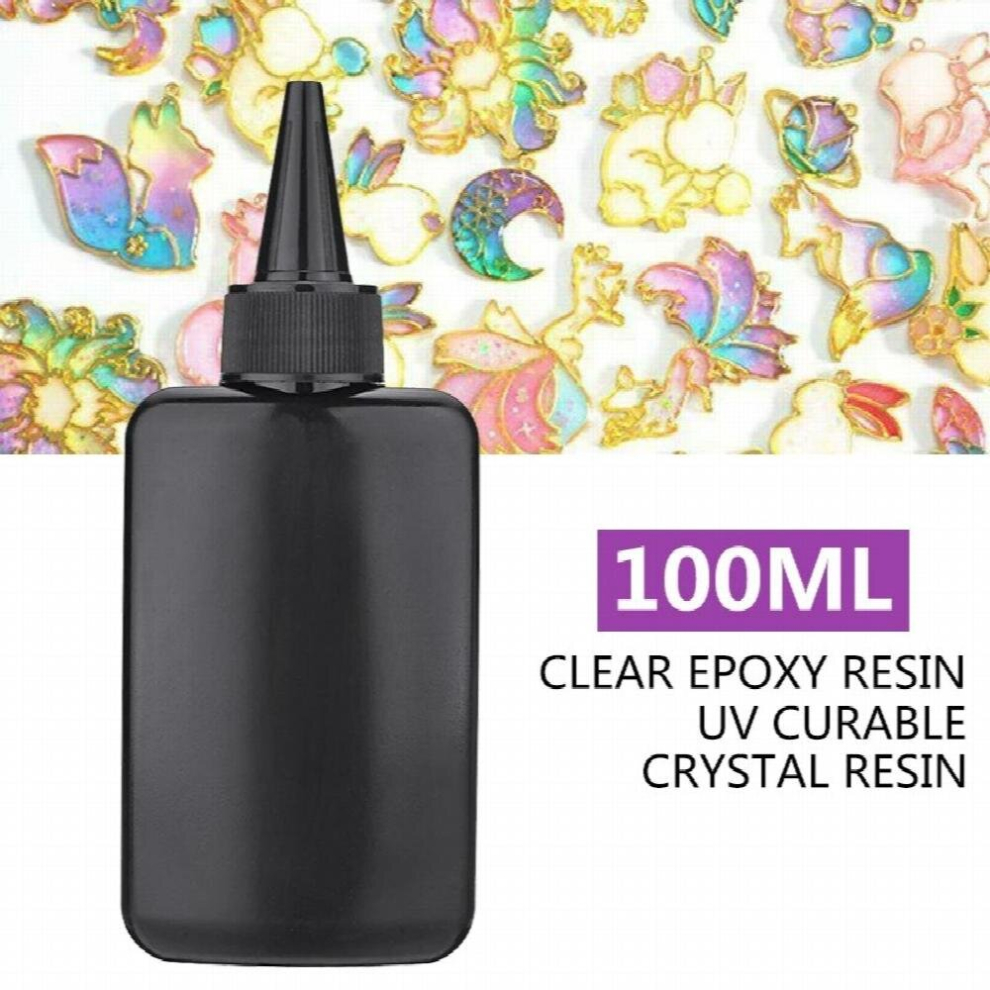 100Ml/Bottle Uv Resin Hard Crystal Glue Ultraviolet Curing Epoxy Resin Solidify Cure Resin Activated Crafts For Diy Jewelry Mold 885668292260