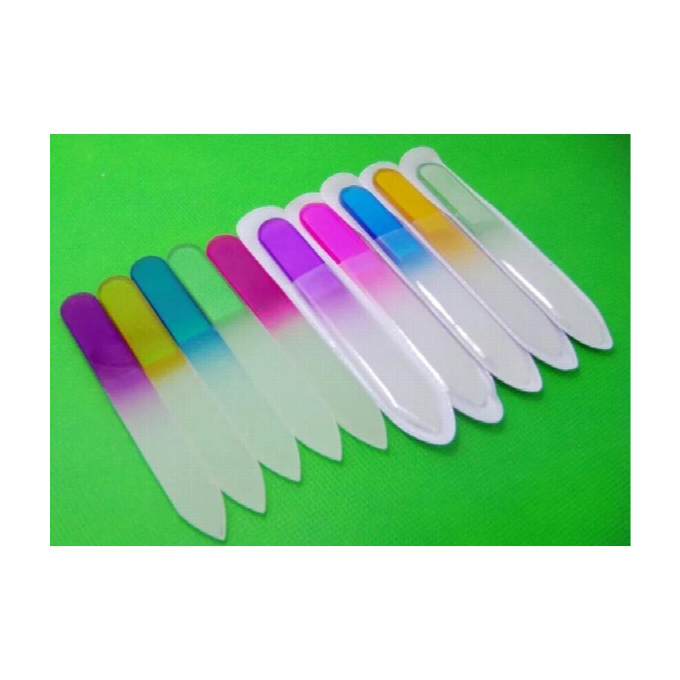 20PCS 3.5 GLASS NAIL FILES NAILL BUFFER --FREE