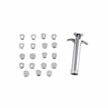 XUQIAN Stainless Steel Clay Extruder Complete With 20 Interchangeable Extrusion Discs For Extrusion Polymer Clay L0065