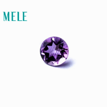 Top Brazil natural amethyst,5mm 0.45ct round brilliant cut gemstone for jewelry making,DIY loose stone