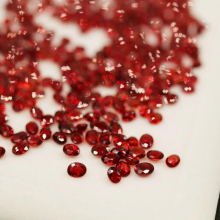 Natural Red sapphire oval 3*4mm shinning precious loose colorful gemstone for diy jewelry one piece in one tbj