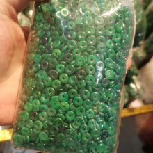 Mini Full dark green Dry sapphire Small trumpet safety button Safe ring Accessories diy6mm earring necklace Bracelet