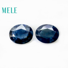 Natural Sapphire loose gemstone for jewelry making,3*4-5*6mm oval 0.3-0.8ct 2p fine jewelry DIYstones with High