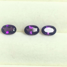 Natural Amethyst Gemstone 4mmx6mm Oval Cut for DIY Ring Necklace Ring Pendant Fine Jewelry