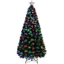 Pre Lit Christmas Tree Xmas Fibre Optic LED Lights Star 5ft