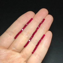 Nature Red Ruby Square 2.5mmm Loose Stones for Earrings Making Loose Gemstones for Jewelry Making