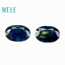 Natural Sapphire loose gemstone for jewelry making,3*4-4*5mm oval 0.3-0.9ct 2pcs fine jewelry DIYstones with High
