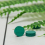Natural Malachite Round Flat Bottom Plain Gemstone Raw Stone Processing Accessories Accessories Earrings Necklaces 4