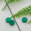 Natural Malachite Round Flat Bottom Plain Gemstone Raw Stone Processing Accessories Accessories Earrings Necklaces 5