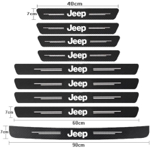 (9Pcs For Jeep) Car Door Threshold Scuff Plate For Jeep Renegade Cherokee Kl Xj Wk2 Compass