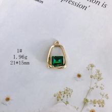 DIY jewelry accessories all-match inlaid zircon pendant jewelry accessories materials